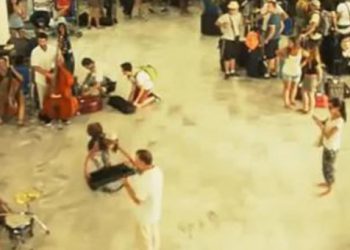 Ζορμπάς αλά ισπανικά στο αεροδρόμιο Ηρακλείου! Βίντεο
