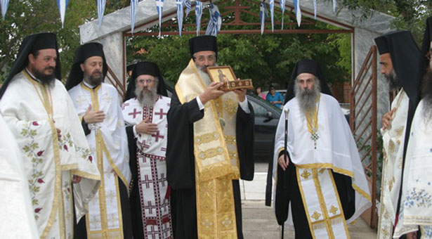 Η υποδοχή ιερού λειψάνου της Οσίας Σοφίας από τον Πόντο στην Νίψα