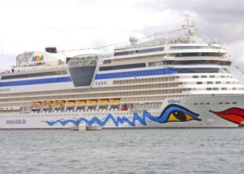 Το υπερπολυτελές κρουαζιερόπλοιο Aidamar στο λιμάνι του Ηρακλείου