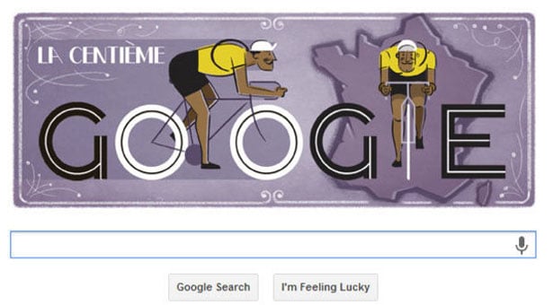 Tour De France στο Doodle της Google