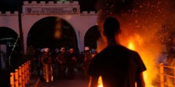 Δράμα: Μπλόκο στο κέντρο φιλοξενίας μεταναστών