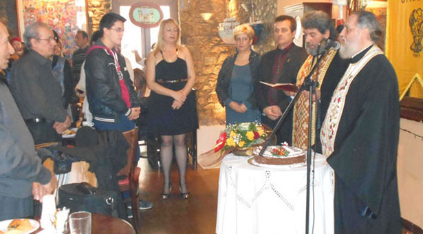 Μήνυμα αναγνώρισης γενοκτονίας των Ποντίων στην κοπή πίτας του Ευκλείδη