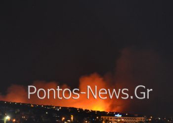 Μεγάλη φωτιά τώρα στην Πάρνηθα, στην περιοχή της Βαρυμπόμπης
