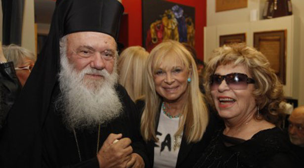Η βραδιά του Αρχιεπισκόπου Ιερώνυμου με τους ηθοποιούς