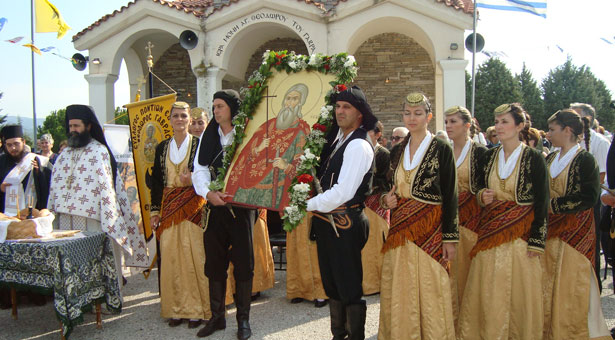 6 Οκτ 2013: Οι Πόντιοι Έδεσσας τιμούν τον Αγ. Θεόδωρο Γαβρά