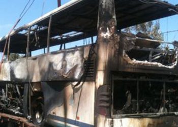 Στις φλόγες ΚΤΕΛ στην Εγνατία Οδό