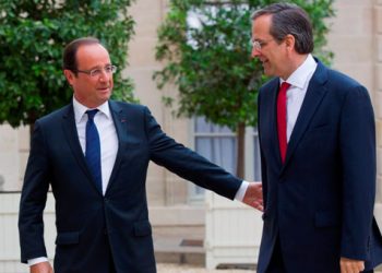 Ξεκίνησε η συνάντηση Σαμαρά - Ολάντ