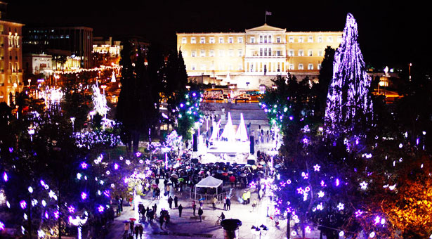 Εορταστική Λευκή νύχτα στην Αθήνα