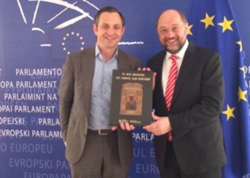 Συνάντηση Χατζημαρκάκη με τον Πρόεδρο του Ευρωπαϊκού Κοινοβουλίου για τα Μνημεία του Ποντιακού Ελληνισμού