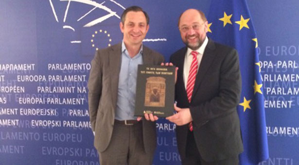 Συνάντηση Χατζημαρκάκη με τον Πρόεδρο του Ευρωπαϊκού Κοινοβουλίου για τα Μνημεία του Ποντιακού Ελληνισμού