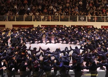 Στιγμιότυπο από το 15ο Φεστιβάλ Ποντιακών Χορών, το 2019 στη Θεσσαλονίκη (φωτ.: Κώστας Παπαδόπουλος)