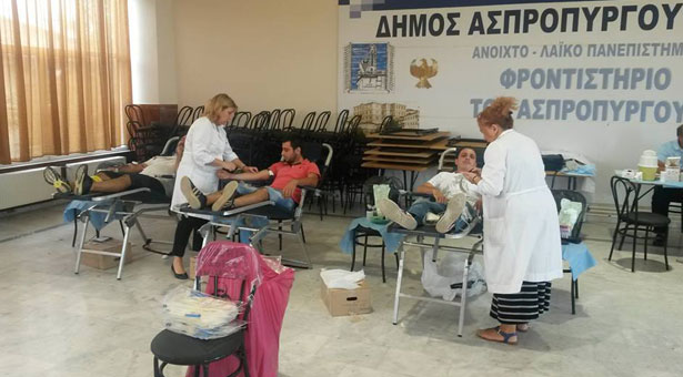 Η αιμοδοσία της ΕΠΟΝΑ στέφτηκε με απόλυτη επιτυχία