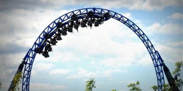 Μέριλαντ: Τρενάκι με 24 επιβάτες «κόλλησε» στον αέρα! (βίντεο)