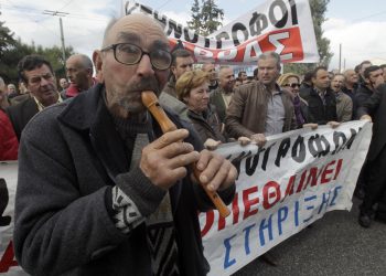 Συγκέντρωση και πορεία κτηνοτρόφων στην Αθήνα