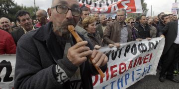 Συγκέντρωση και πορεία κτηνοτρόφων στην Αθήνα
