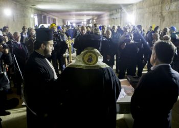 Δοξολογία για τη γιορτή της Αγίας Βαρβάρας στο μετρό Θεσσαλονίκης