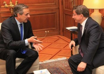 Встреча Самараса и Давутоглу в резиденции «Максиму»