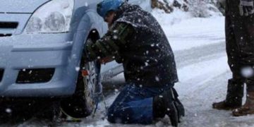 Με αλυσίδες η κυκλοφορία σε περιοχές της Δυτικής Μακεδονίας