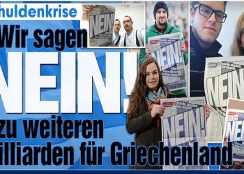 Bild: Όχι στα χρήματα για τους άπληστους Έλληνες