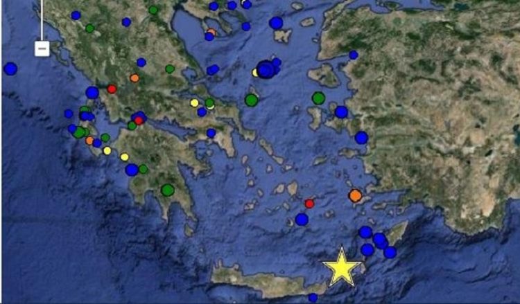 Ισχυρός σεισμός 5,3 Ρίχτερ στο νότιο Αιγαίο