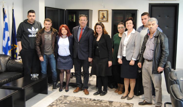 Η Εύξεινος Λέσχη Αλμωπίας στον αντιπεριφερειάρχη Πέλλας Θεόδωρο Θεοδωρίδη