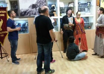 Παρασκήνια από τα γυρίσματα για τα μαθήματα σκίτσου στην ποντιακή διάλεκτο (φωτο)