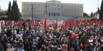 Первомай 2015 года в Греции