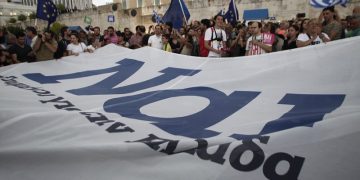 Νέα συγκέντρωση υπέρ του «ναι» από το «Μένουμε Ευρώπη»