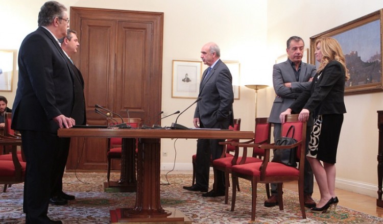 Το κοινό ανακοινωθέν των πολιτικών αρχηγών – πλην ΚΚΕ