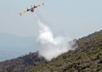 Σώοι οι πιλότοι του καναντέρ στη Λακωνία – Έκαναν αναγκαστική προσγείωση