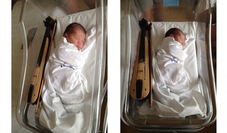 Μια λύρα, το πρώτο δώρο στο νεογέννητο ποντιάκι!