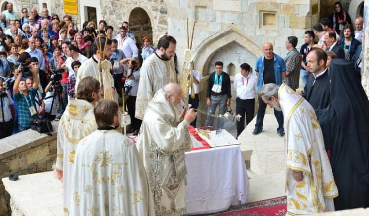 Греческий телеканал ЕРТ3: вещание из монастыря Панагия Сумела