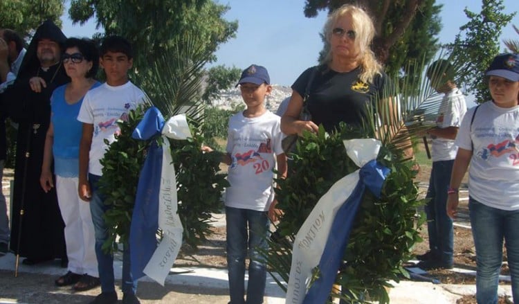 Ο Σύλλογος Ποντίων Σύρου τίμησε τα θύματα της Γενοκτονίας των Αρμενίων (φωτο)