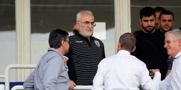 Иван Саввиди и Димитрис Мелиссанидис: вместе на стадионе ПАОК в Салониках