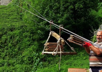 Ριζαίος μάστορας έκανε ιδιωτικό τελεφερίκ!