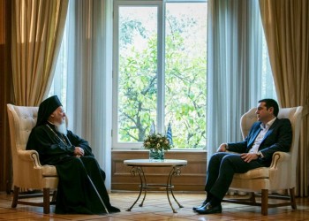 Τσίπρας σε Βαρθολομαίο: Η κυβέρνηση στηρίζει το Πατριαρχείο