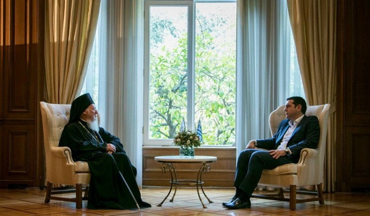 Τσίπρας σε Βαρθολομαίο: Η κυβέρνηση στηρίζει το Πατριαρχείο