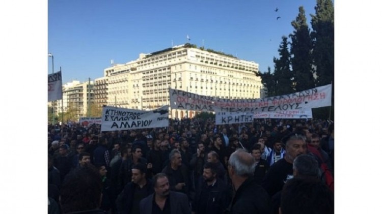 Στην Αθήνα οι αγρότες – Στις 11:00 το συλλαλητήριό τους
