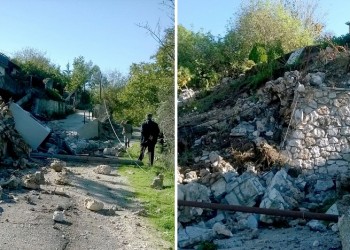 Τις πληγές της μετρά η Λευκάδα μετά τον φονικό σεισμό – Δύο γυναίκες νεκρές