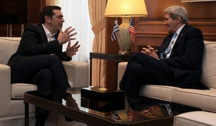 Τσίπρας: Είμαστε κόμβος σταθερότητας – Κέρι: Θα βοηθήσουμε για την ανάπτυξη