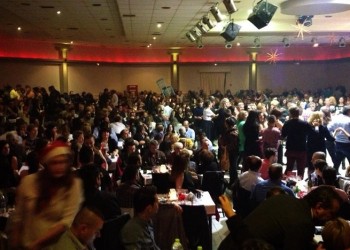 Το αδιαχώρητο στο χριστουγεννιάτικο γλέντι της Ευξείνου Λέσχης Χαρίεσσας