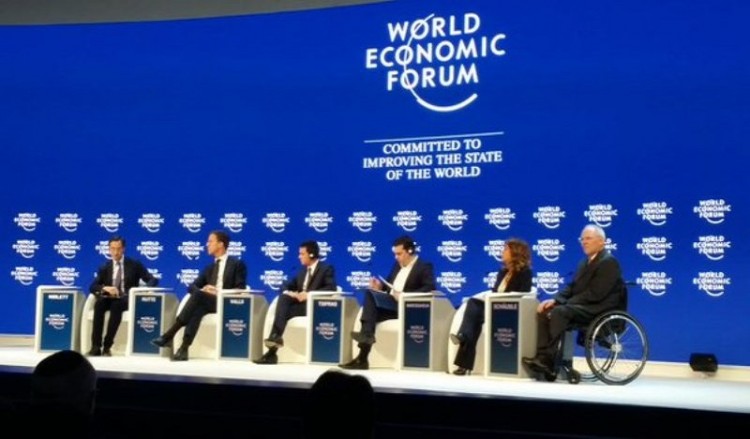 Πρόκληση Σόιμπλε στο Νταβός ενώπιον Τσίπρα: Είναι η εφαρμογή των συμφωνιών, ανόητε