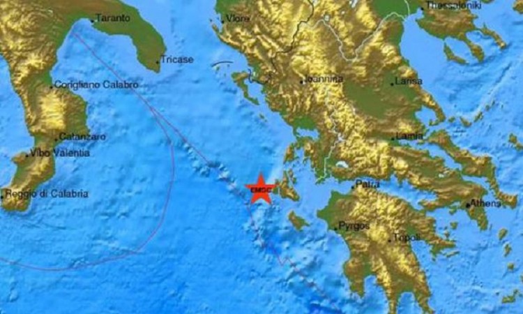 Σεισμός πάνω από 4 βαθμούς της κλίμακας Ρίχτερ στην Κεφαλονιά