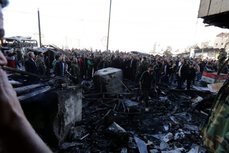 Μακελειό στη Δαμασκό από διπλή επίθεση αυτοκτονίας ισλαμιστών