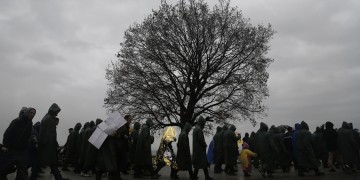 Στα λασπόνερα βούλιαξε ξανά ο καταυλισμός της Ειδομένης (βίντεο)