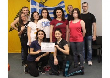 Греческая Молодежь России проводит акцию в поддержку Ивана Саввиди