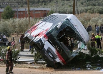 Θανατηφόρο τροχαίο στην Ισπανία με λεωφορείο που μετέφερε ξένους φοιτητές (βίντεο)