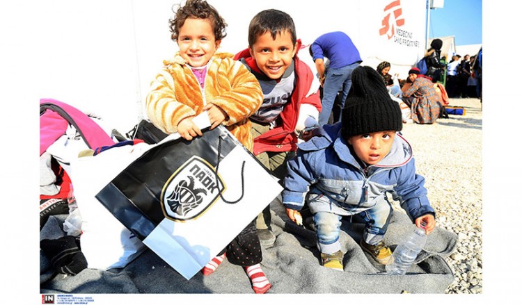 Τους πρόσφυγες ενισχύει η ΠΑΕ ΠΑΟΚ