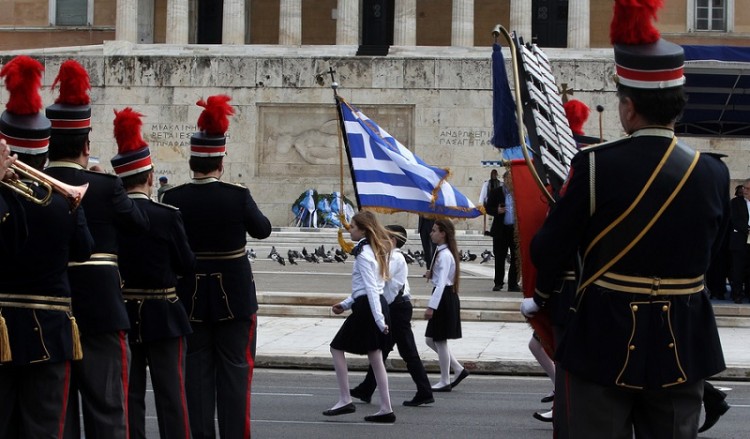 Μαθητική παρέλαση στην Αθήνα για τον εορτασμό της 25ης Μαρτίου