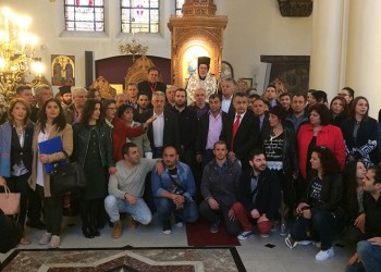 Πόντιοι έψαλαν το «Η Ρωμανία ’πάρθεν» στον Μητροπολιτικό Ναό των Βρυξελλών